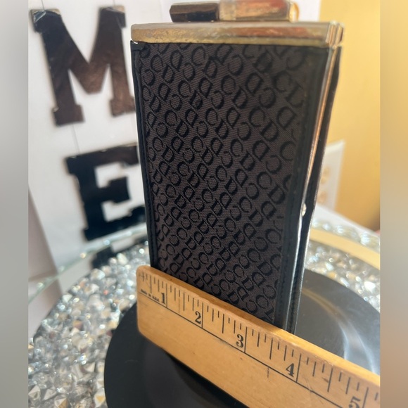 Dior Black Textured Accessory with Gold Detail - Picture 9 of 11